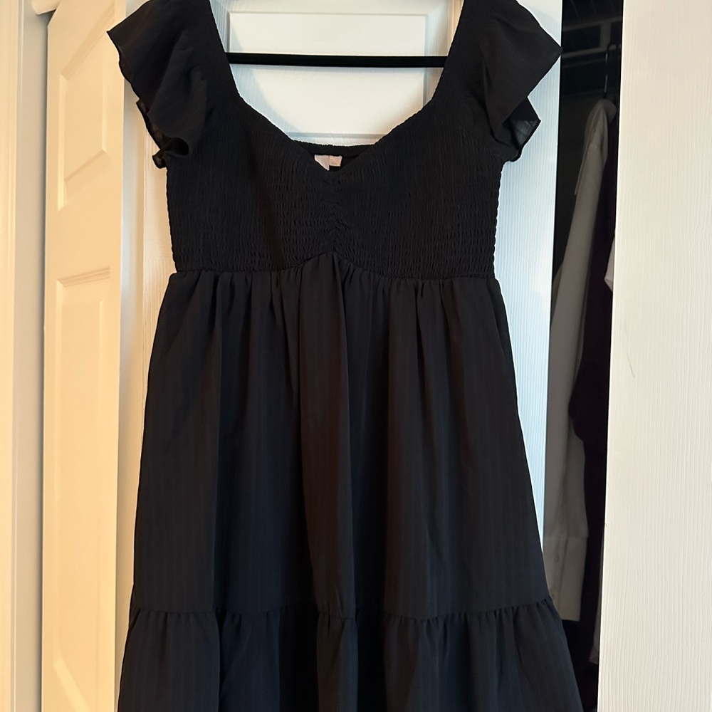 Black babydoll dress